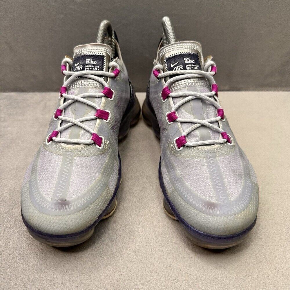 Nike Vapormax White and Pink Athletic Shoes - Picture 2 of 8